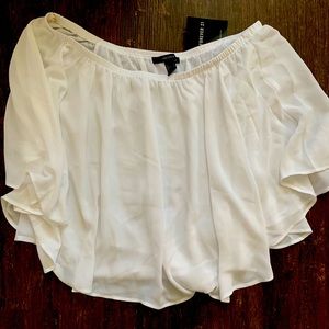 Cute over the shoulder top